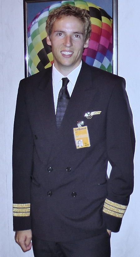 Rene Hanses  der Lufthansa co-Pilot